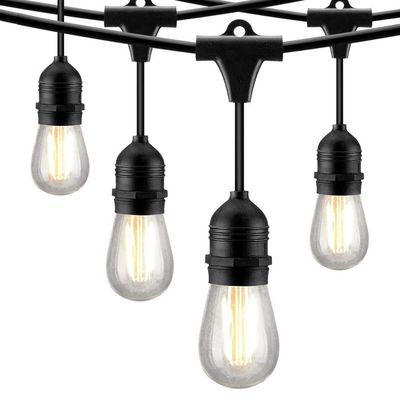 Controlador incluido 48 pies resistente al agua luces de cuerda LED al aire libre