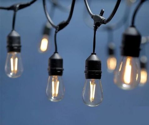 Controlador incluido 48 pies resistente al agua luces de cuerda LED al aire libre