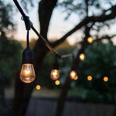 WANMA 9FC15 Molino de harina Luces de cuerda decorativas para bodas Solar al aire libre