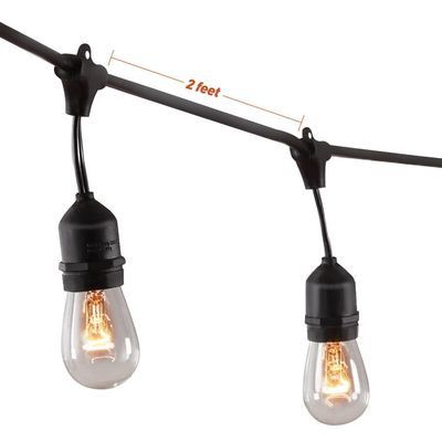 Lámparas de cuerda solar de exterior LED Cinturón B22 E27 con IP65 tamaño personalizado