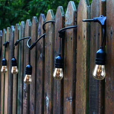 Tubo de ducha de meteoritos solares lámpara de parche Cluster luz LED con longitud personalizada