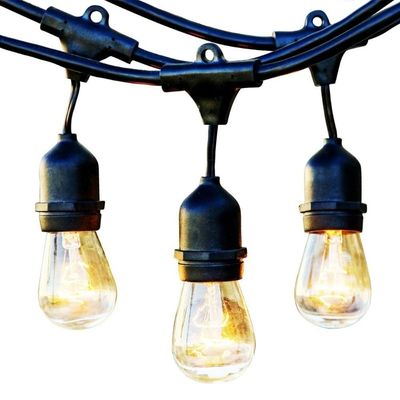 Luz de cuerda de LED de tamaño de color personalizado para decoración de jardín Festoon al aire libre