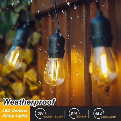 Fabrica 500m Conectar luz solar LED exterior de cuerda temperatura de trabajo -20-40 C