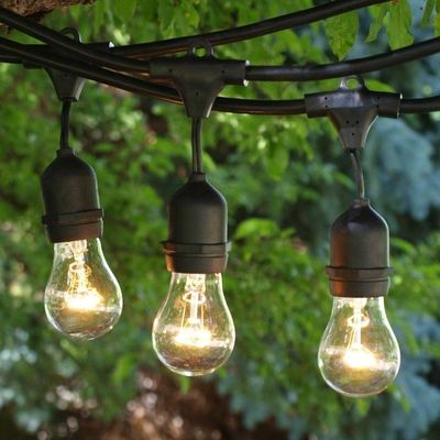 Decoración Luces de Navidad LED de cuerda exterior S14 bombillas Edison a prueba de roturas
