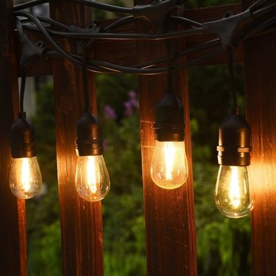 Patio RGB IP65 resistente al agua Blanco cálido LED luces de cuerda al aire libre