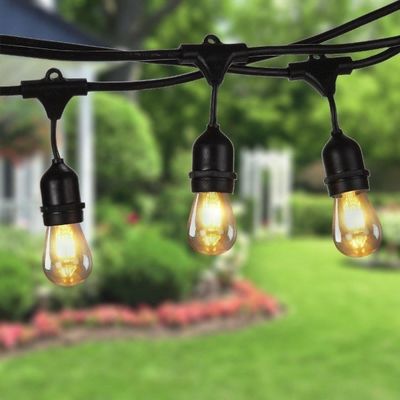 CE ROHS Luz de cuerda exterior para las vacaciones Botón de batería