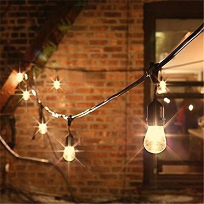 CE ROHS Luz de cuerda exterior para las vacaciones Botón de batería