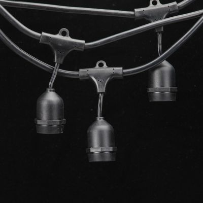 CE ROHS Luz de cuerda exterior para las vacaciones Botón de batería