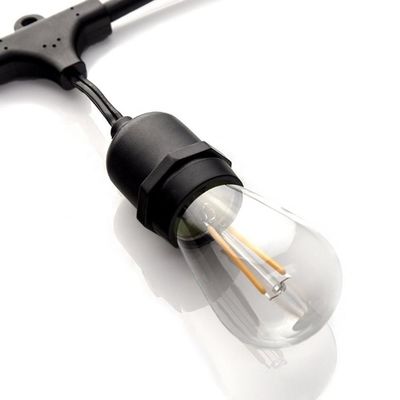 Decoración Luces de Navidad LED de cuerda exterior S14 bombillas Edison a prueba de roturas