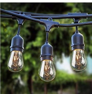 Decoración Luces de Navidad LED de cuerda exterior S14 bombillas Edison a prueba de roturas