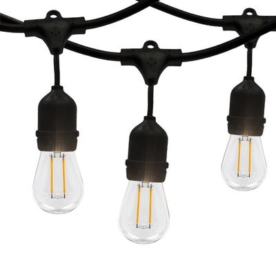Cortina de luz de Navidad exterior con control remoto de cuerda para jardín paisajístico