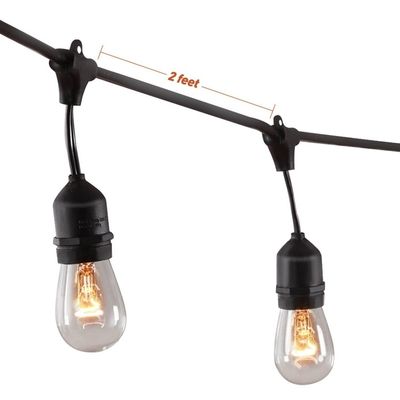 Decoración Luz de cuerda de flores artificiales con material de PVC 30000 horas de vida útil