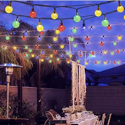 Decoración exterior de PVC Luz solar LED a prueba de roturas apagable