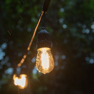 Vintage Edison S14 bombillas LED para el exterior luz de cuerda comercial