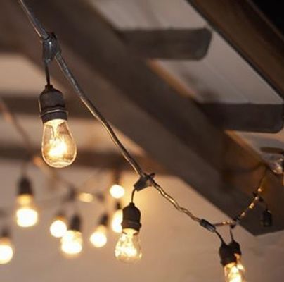 25ft 48ft Bulbo claro LED G40 Globo Solar LED Luces de cuerdas para la decoración de las fiestas
